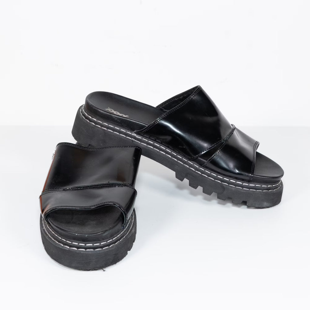 Black Platform Slides