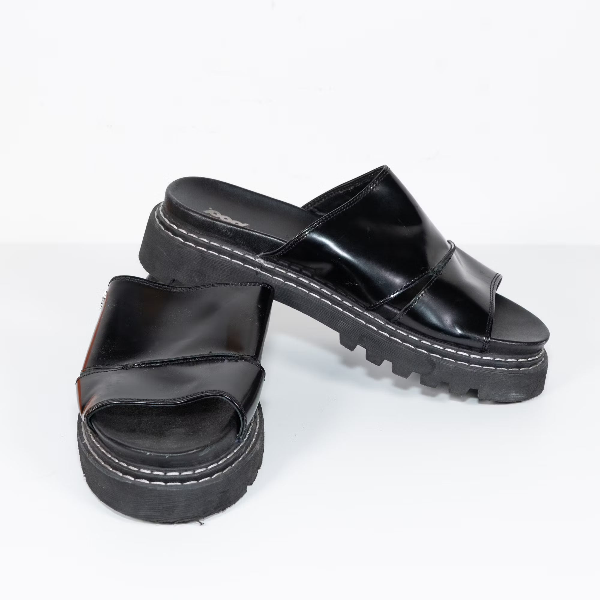 Black Platform Slides