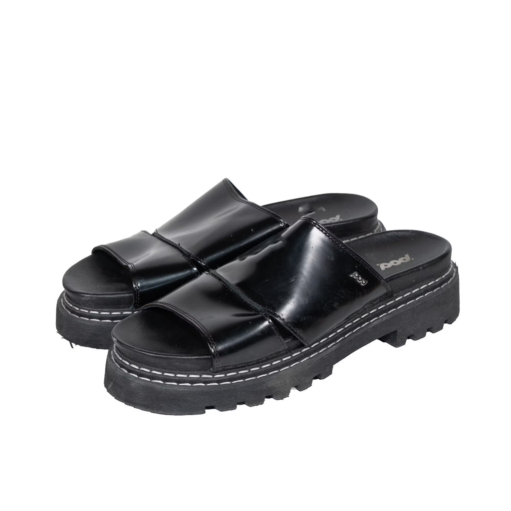 Black Platform Slides