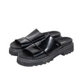Black Platform Slides