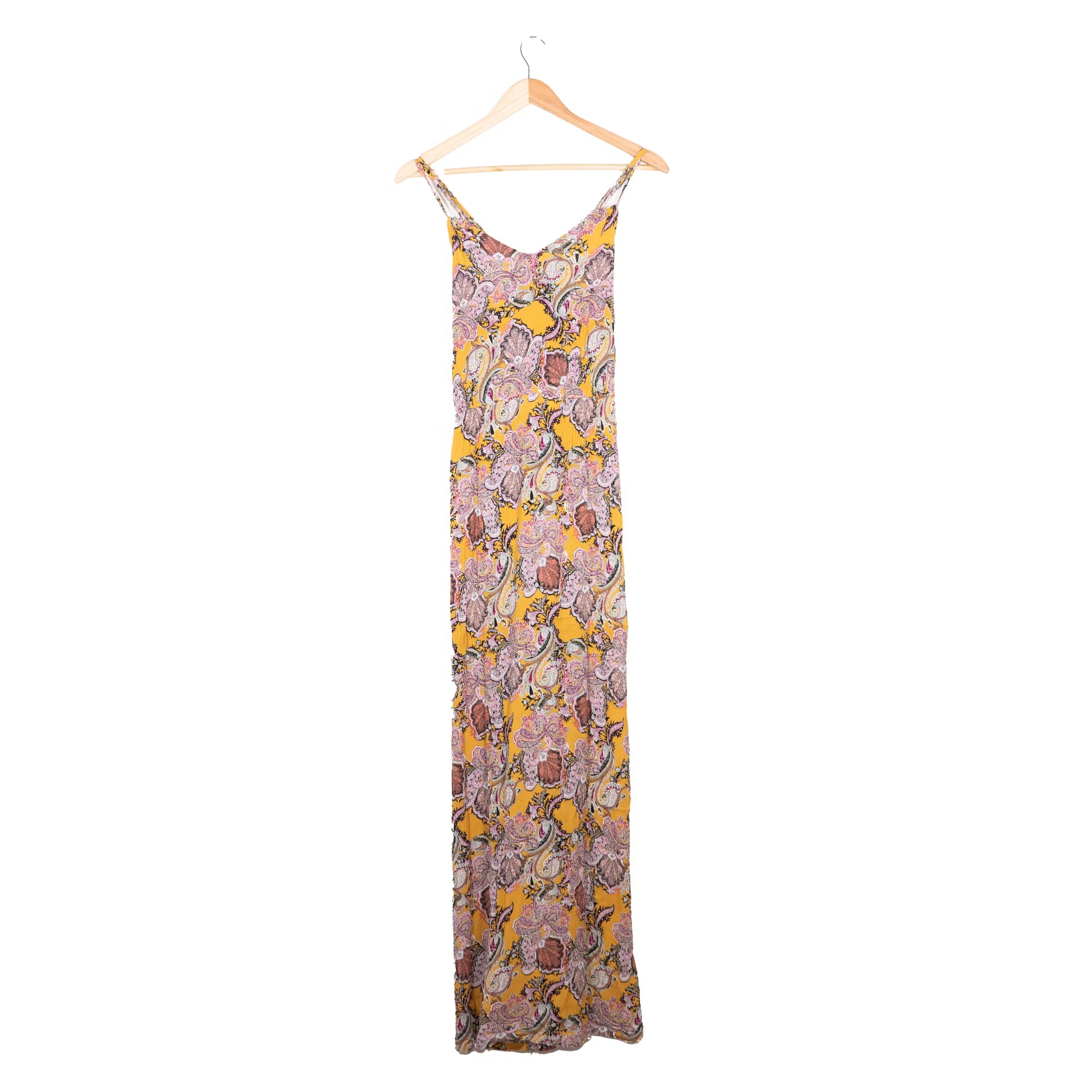Yellow Paisley Dress