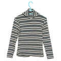 Grey Striped Turtleneck