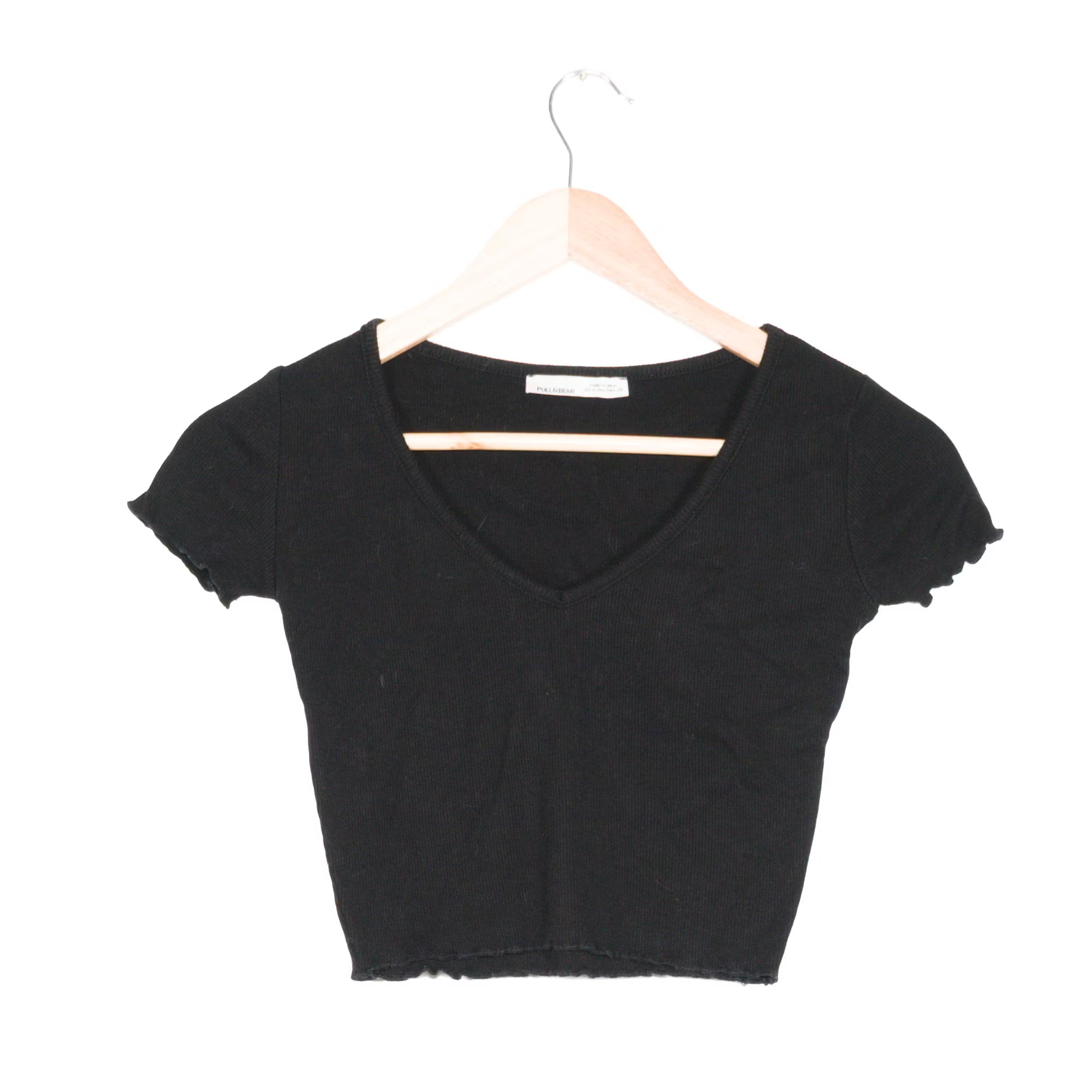 Black Ribbed Crop