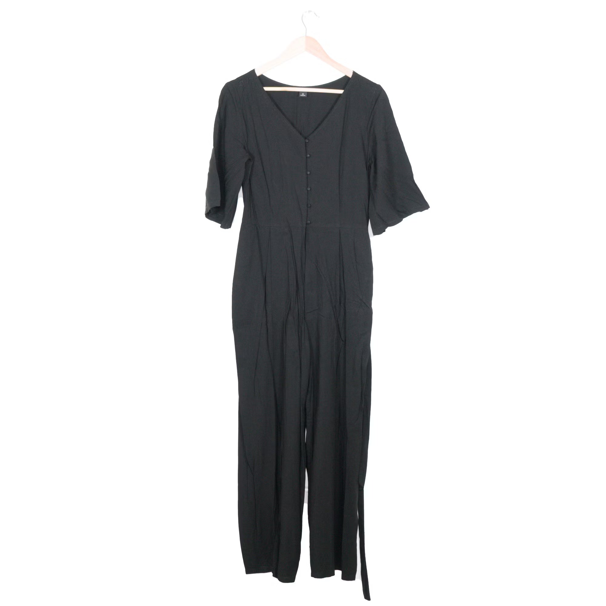 Black Button Jumpsuit