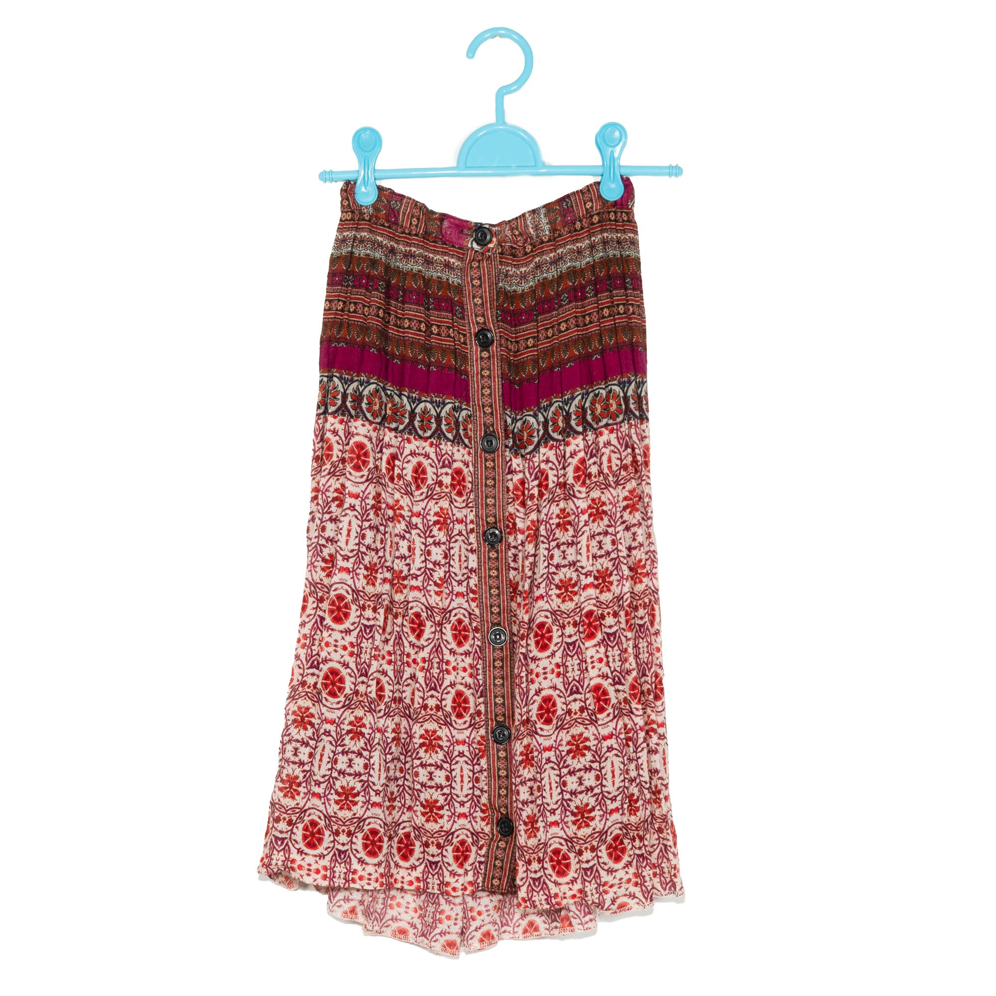 Red Boho Skirt
