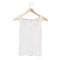 White Ribbed Tank