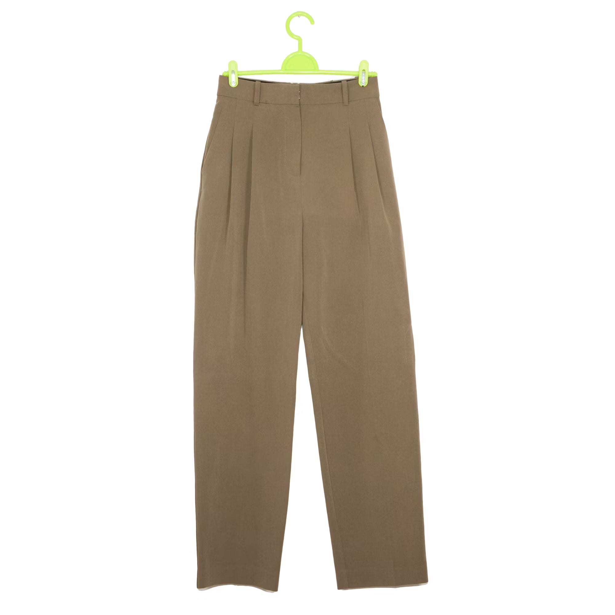 Brown Pleated Trousers
