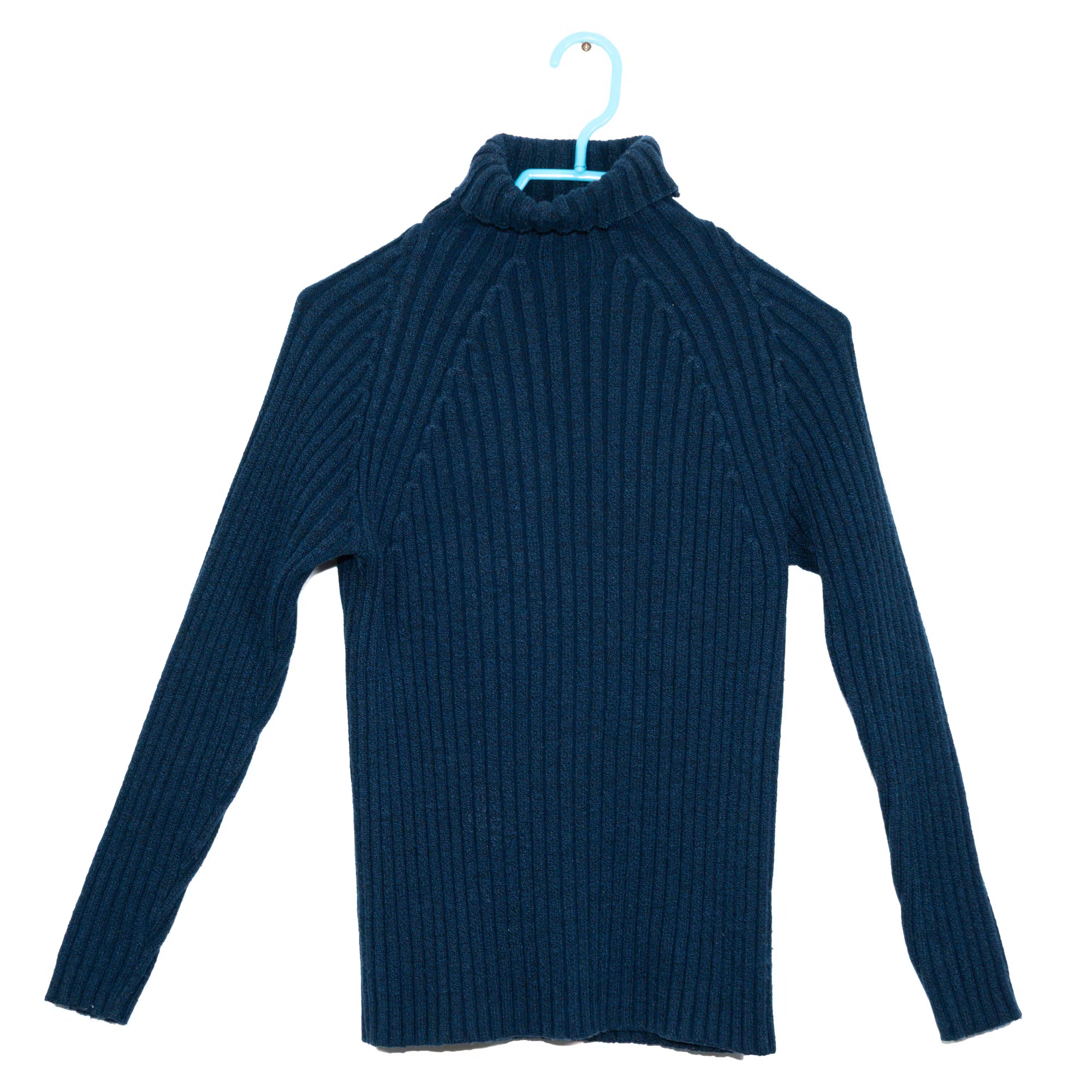 Navy Ribbed Turtleneck