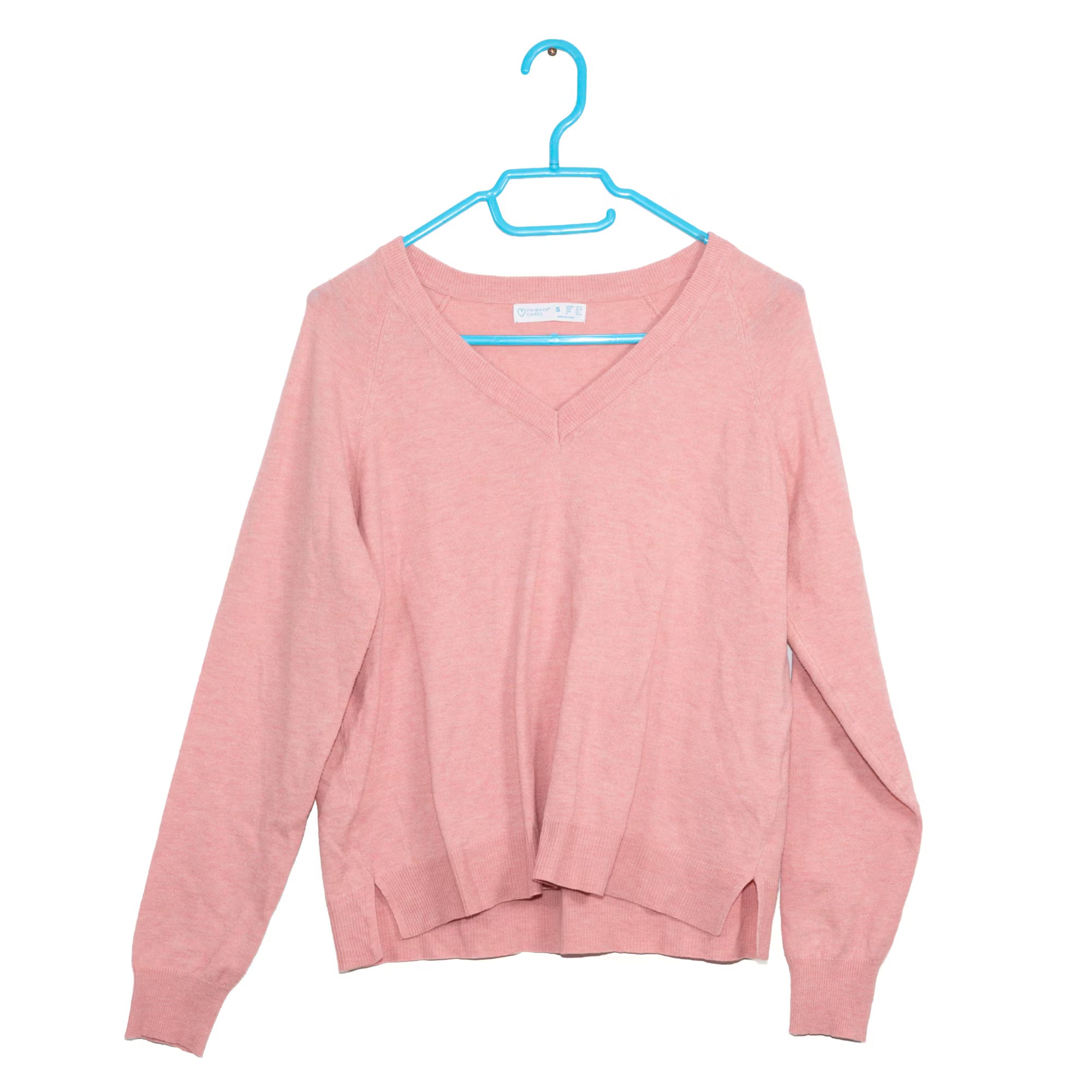 Pink Vneck Sweater