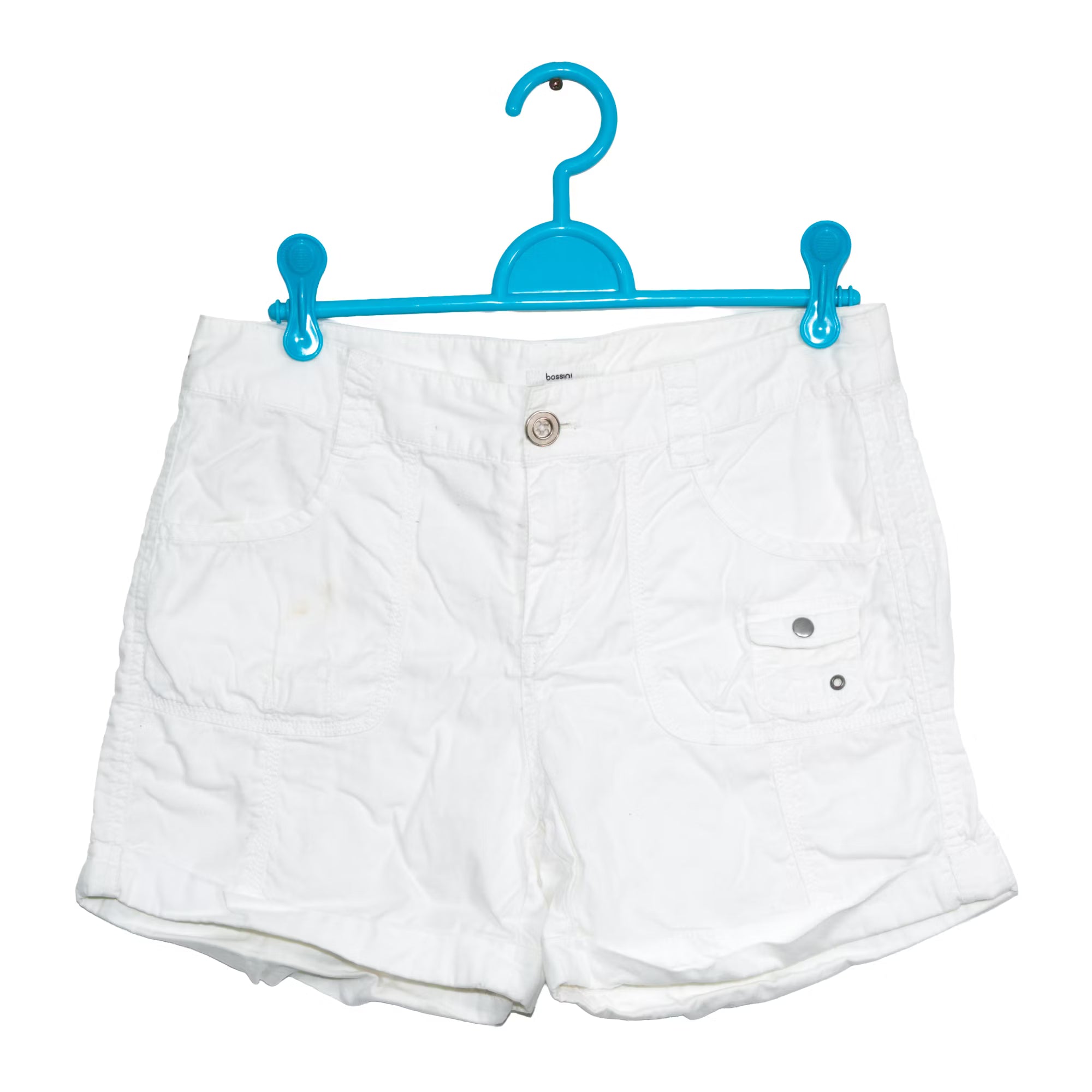 White Utility Shorts