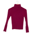 Burgundy Turtleneck Knit