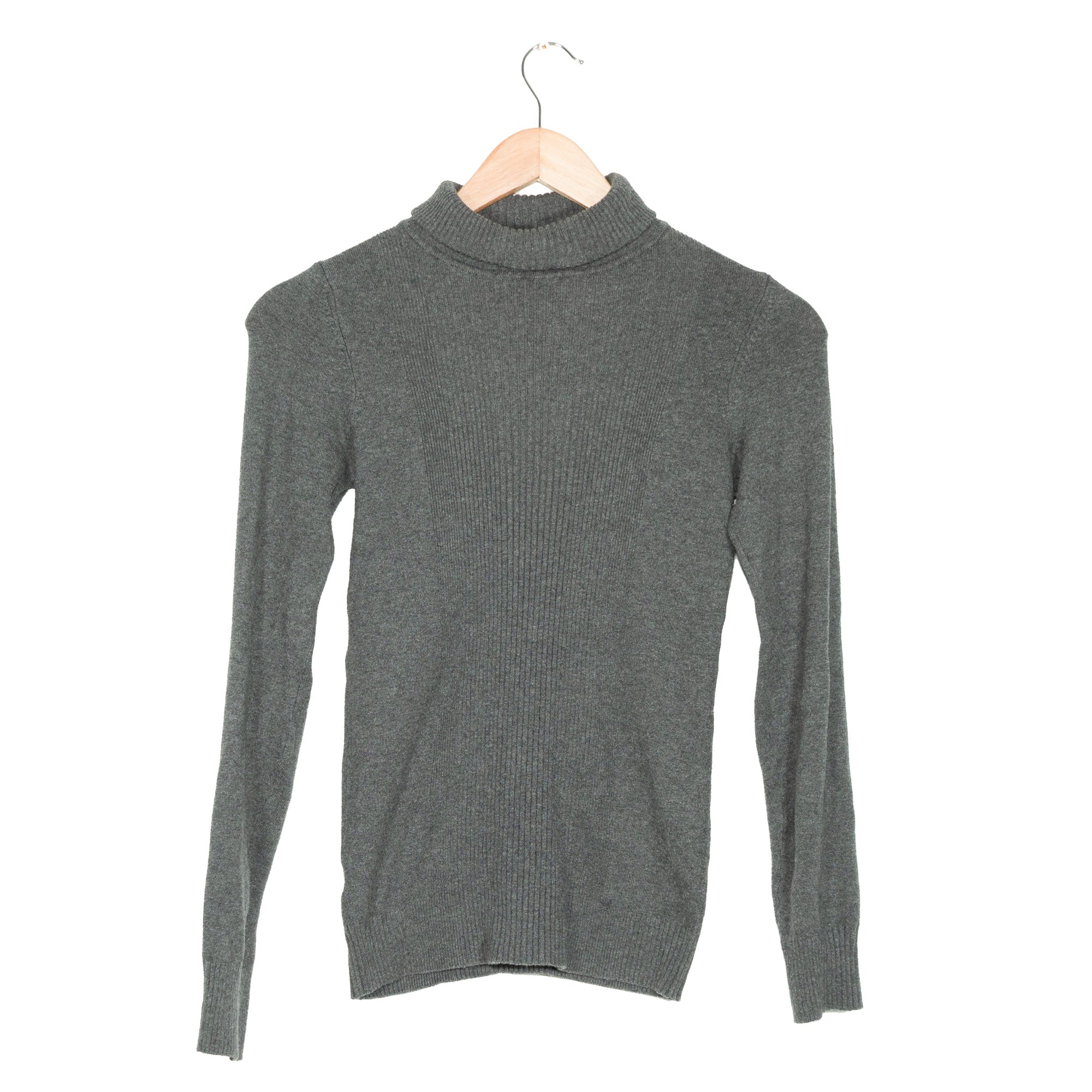 Grey Turtleneck Knit