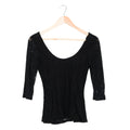 Black Peplum Top