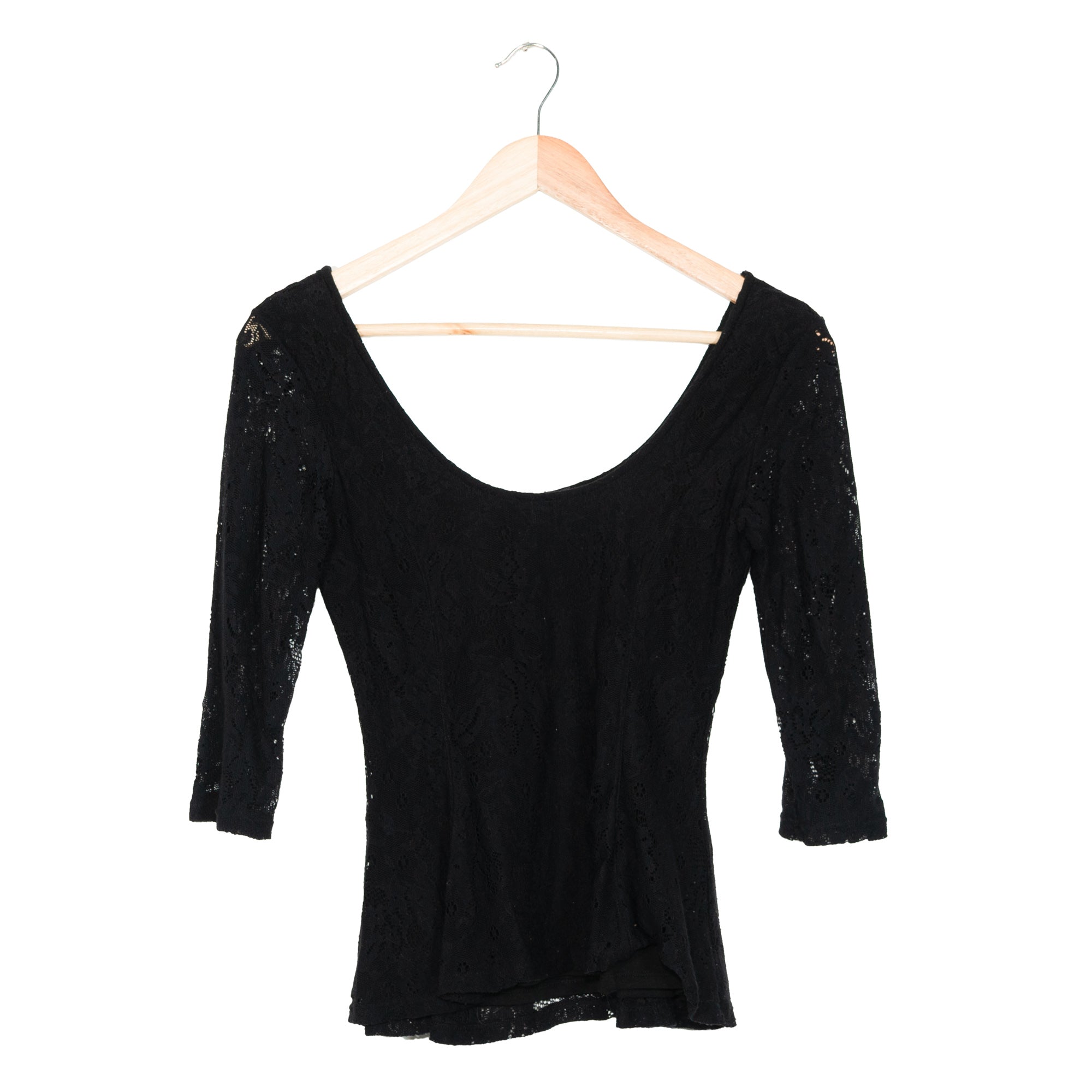 Black Peplum Top