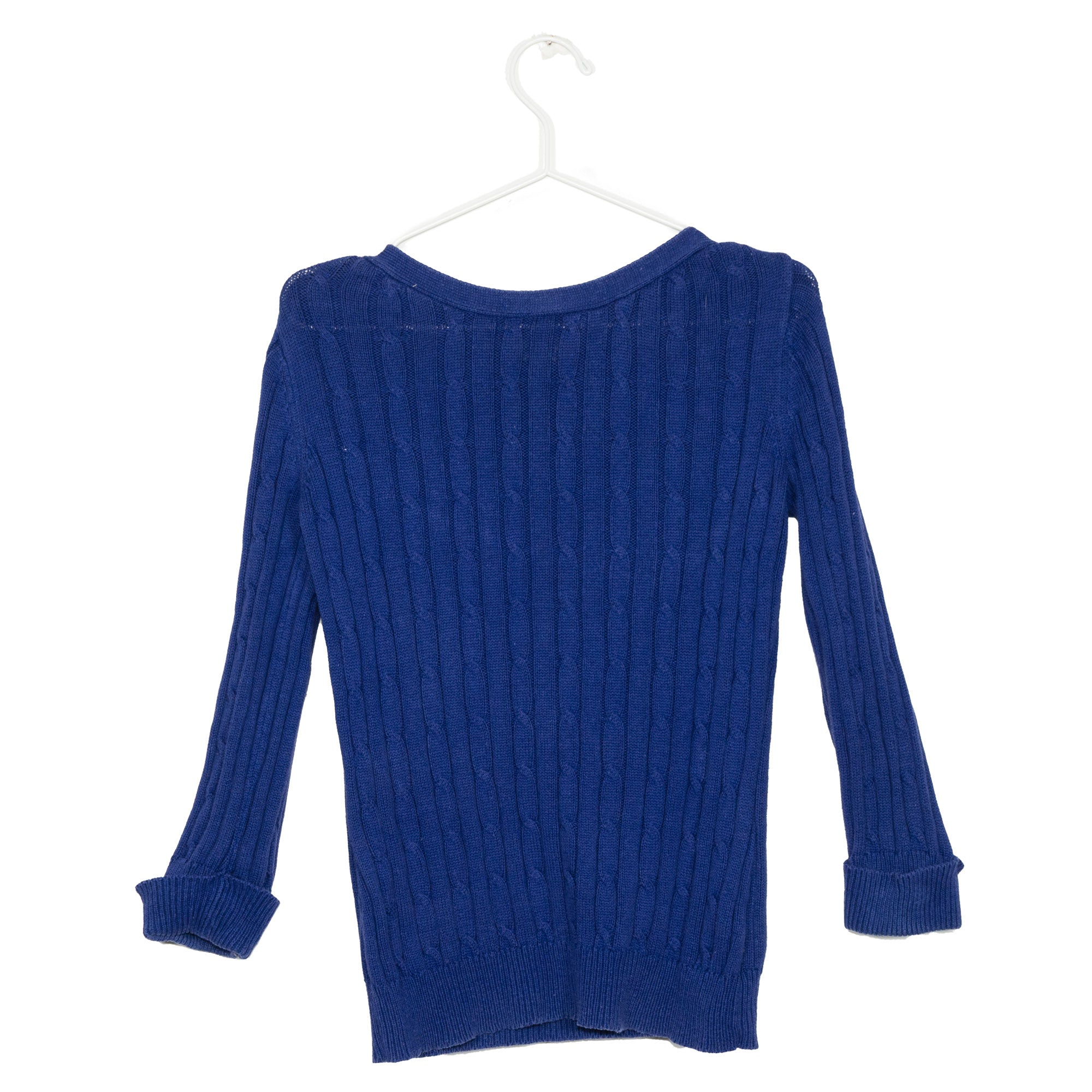 Blue Cable Knit