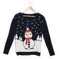 Navy Snowman Knit