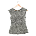 Leopard Peplum Top
