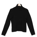 Black Cropped Turtleneck