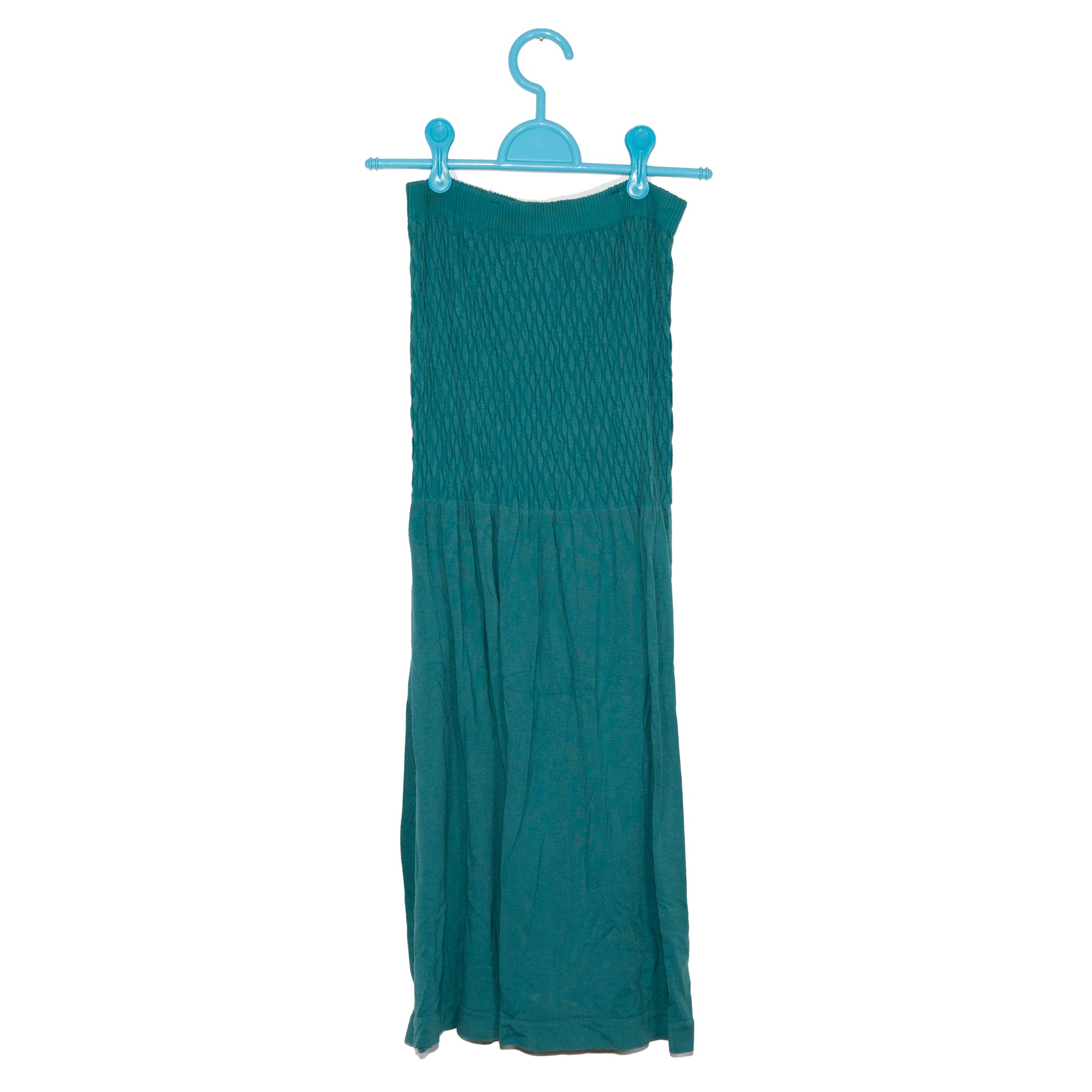 Teal Strapless Dress