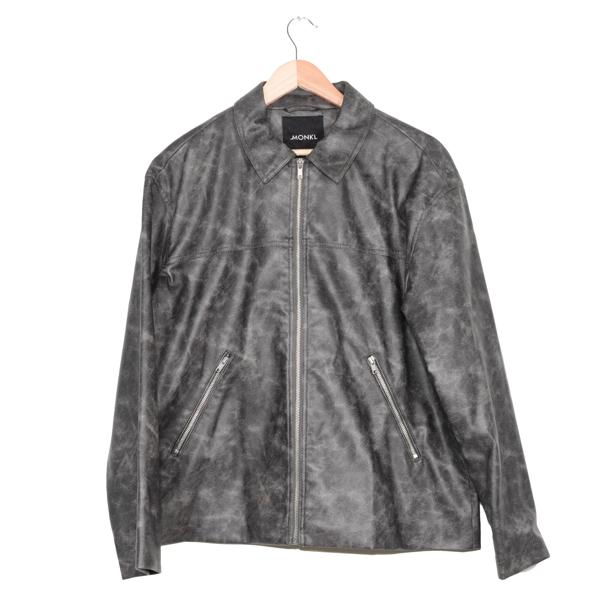 Grey Faux Leather