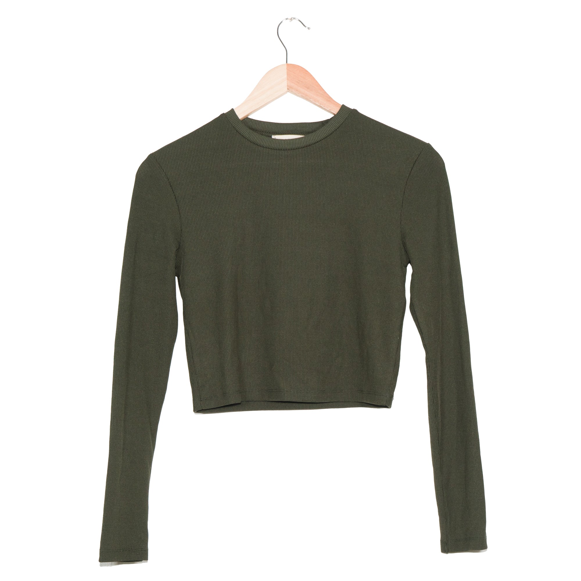 Olive Crop Top