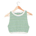 Pastel Striped Crop